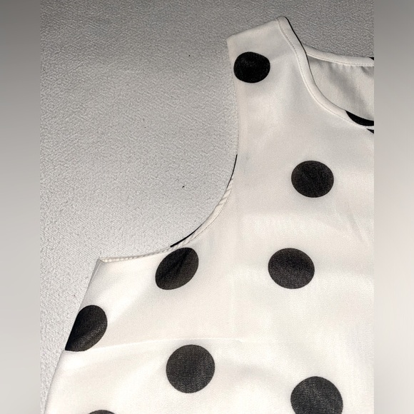 NWT Ann Taylor Sleeveless A-line Polka Dots Dress - Picture 10 of 15